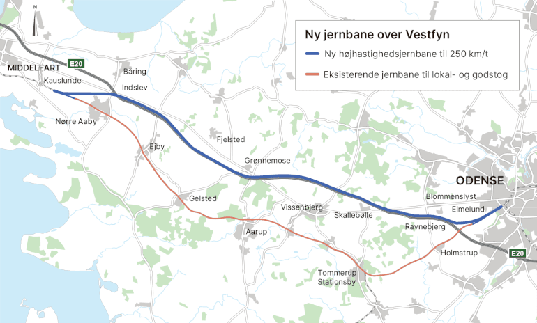 Vejdirektoratet har fundet totalrådgiver til ny jernbane på Vestfyn