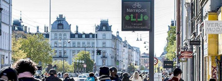 Verdens første: Infotavler til cyklister i København 